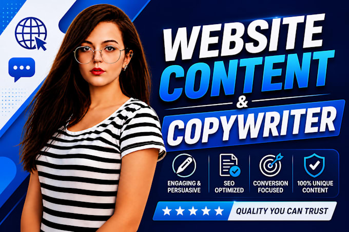 be your website content and copywriter