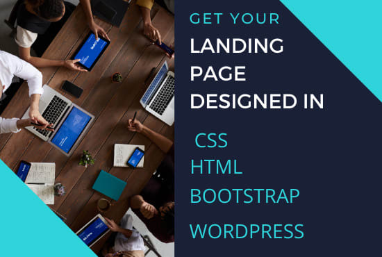 Be your developer to design html landing page by Sanaliaqat2 | Fiverr