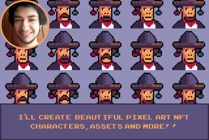 I will create nft pixel art for you fiverroffers