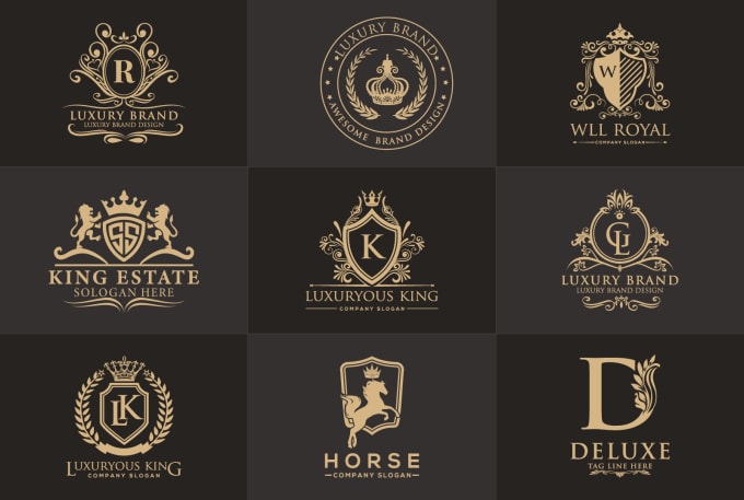 Design family crest, fashion luxury heraldic logo by Aponlogo | Fiverr