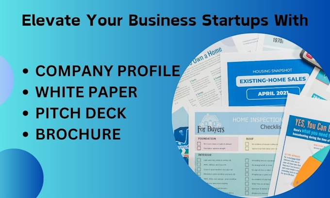 develop a standardized white paper, company profile and pitch deck