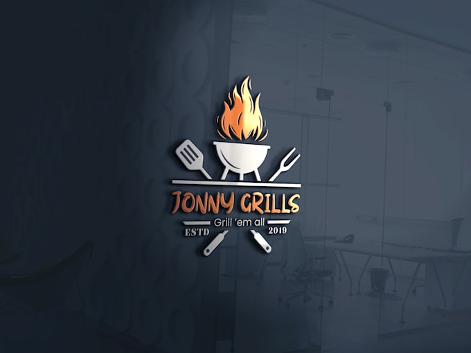 do restaurant, bar, café, coffee shop, and BBQ grill logo