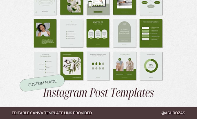 design aesthetic instagram canva templates