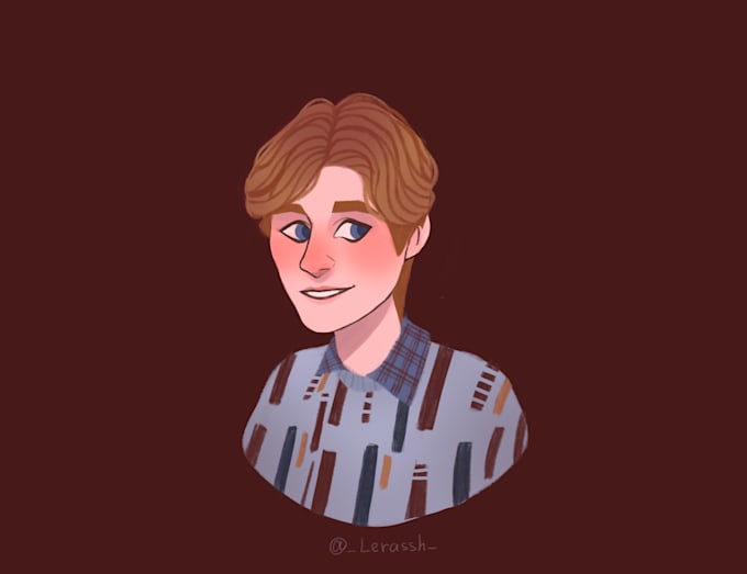 Draw portrait in my disney, cartoon style by Valerieshine | Fiverr