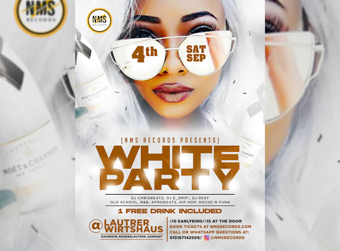 do party, event, church, business, book release flyer design