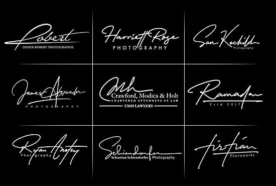 Design professional initial signature logo for your name by Madiha ...