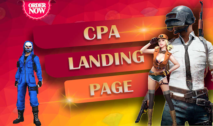 create high quality cpa landing page,design cpa landing page