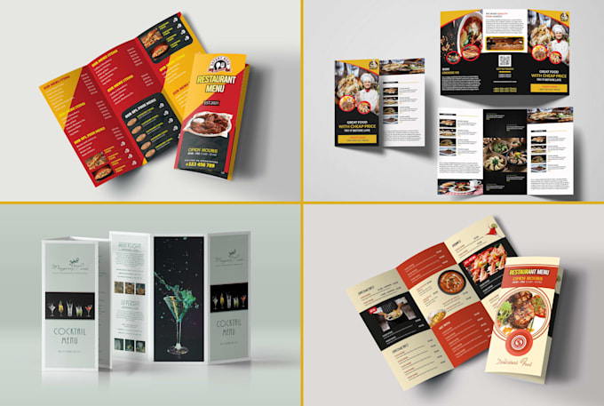 design animated digital tv screen menu board banner for restaurants
