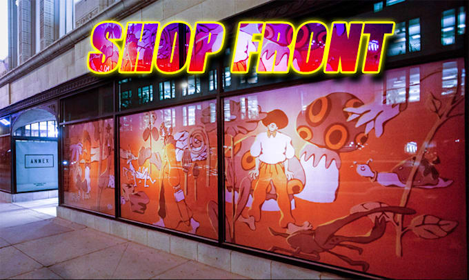 design stunning unique professional shop front for you
