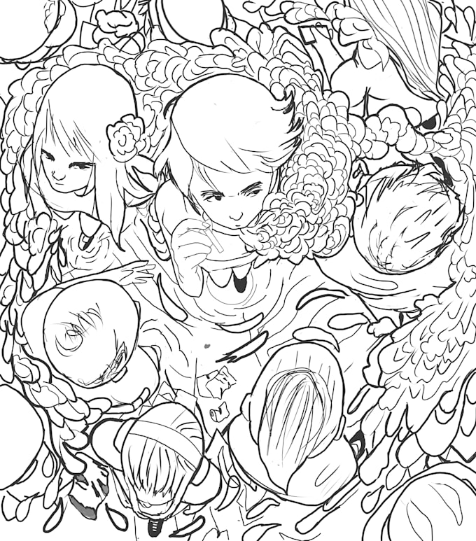 draw fantasy and psychedelic coloring and activity KDP books for adults