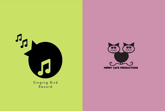 design unique minimal flat logo