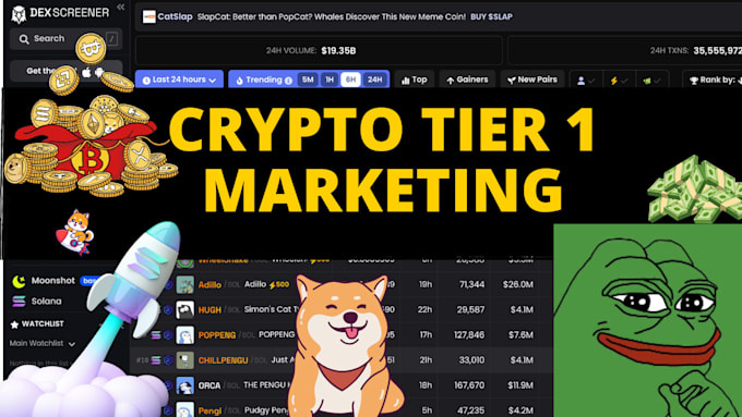 do crypto tier 1 marketing for meme tokens, solana