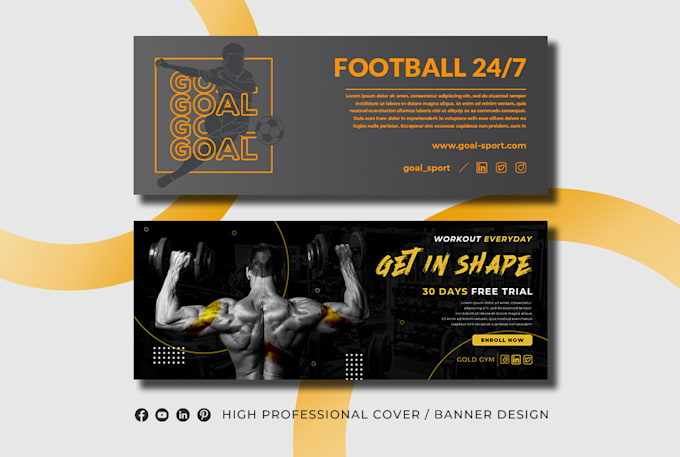 create professional cover banner or post for facebook youtube instagram twitter