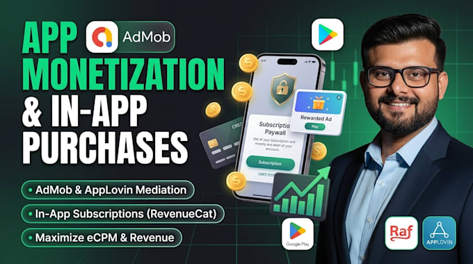 integrate admob mediation in app purchase and revenuecat in android flutter