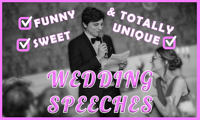write your funny, sweet, memorable wedding speech