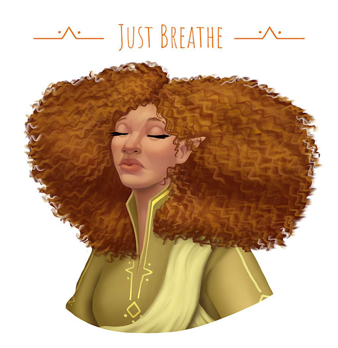 Create beautiful character paintings by Naiaralisboa | Fiverr