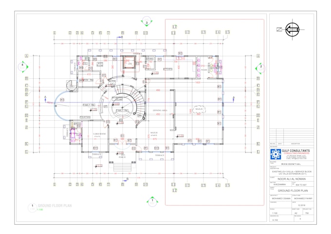 draw architectural floor plan,site plan,elevation in autocad