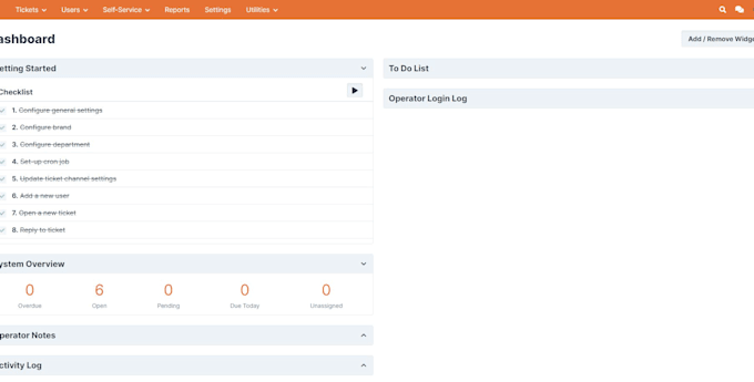 help you to setup ticketing system