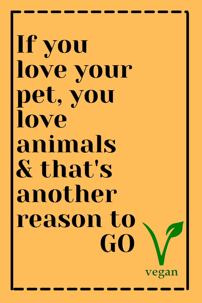 make veganism related stickers and posters
