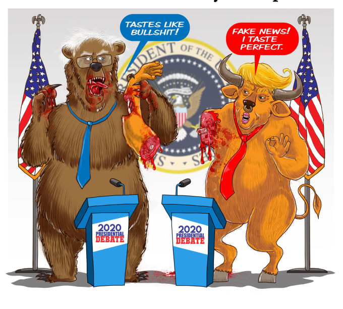 Draw political cartoon and comic strip by Fidelectus55 Fiverr