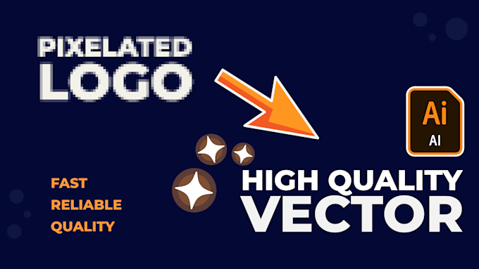 upgrade a low resolution logo to high quality