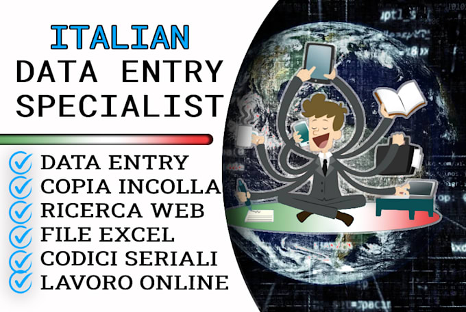 copy paste or cut paste data entry jobs for italian sites