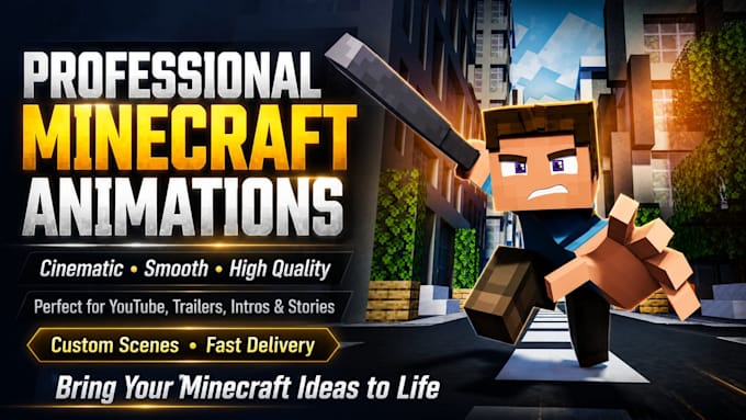 create a minecraft animation