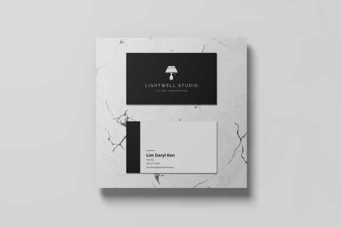 design minimalist business card in 24h