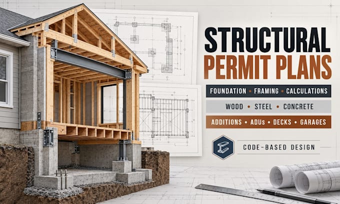do structural engineering drawings and calculations for USA building permit