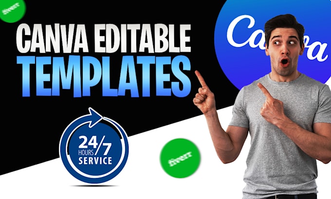 create editable canva template