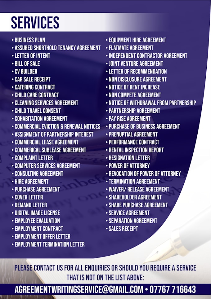 create a non disclosure agreement for you