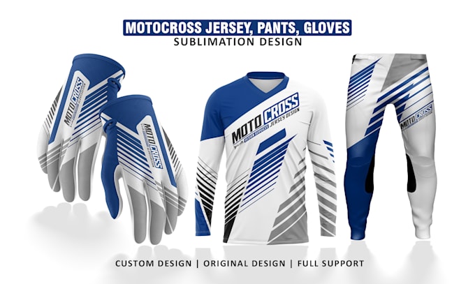 create professional motocross jersey, pants, gloves design