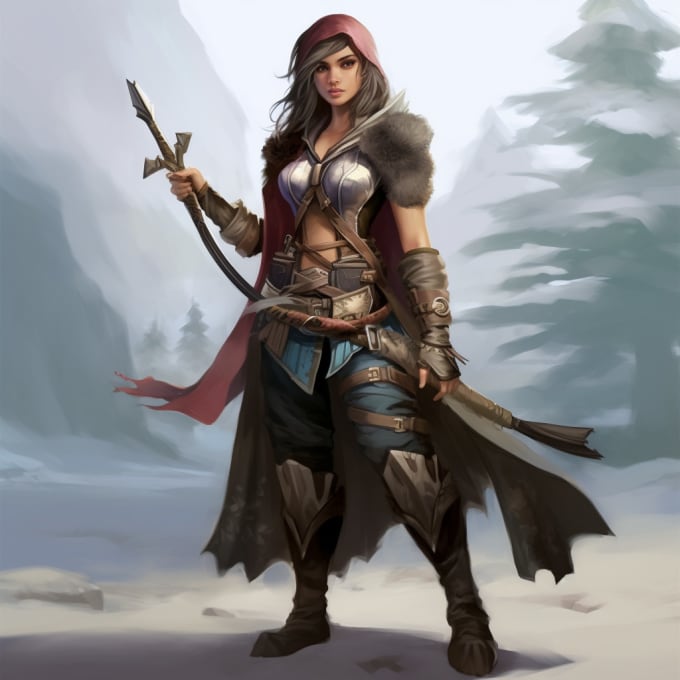 Create a fantasy dnd character art by Johnvwilliams | Fiverr