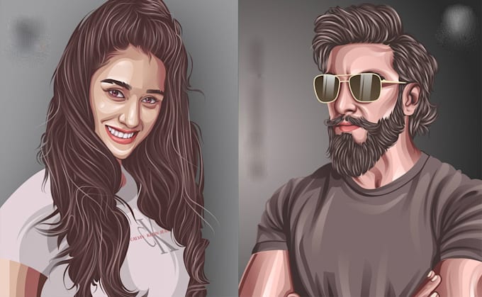 do cool cartoon portrait of your photo