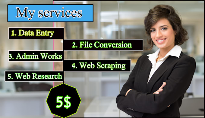 do copy paste, web research scraping, data entry typing work