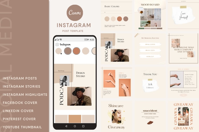 Design canva instagram post templates by Radhikavijay | Fiverr