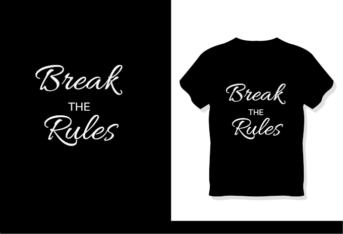 Do custom typography t shirt design for you by Iqramughal503 | Fiverr