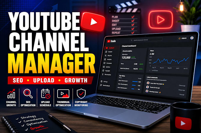 manage and grow your youtube channel professionally