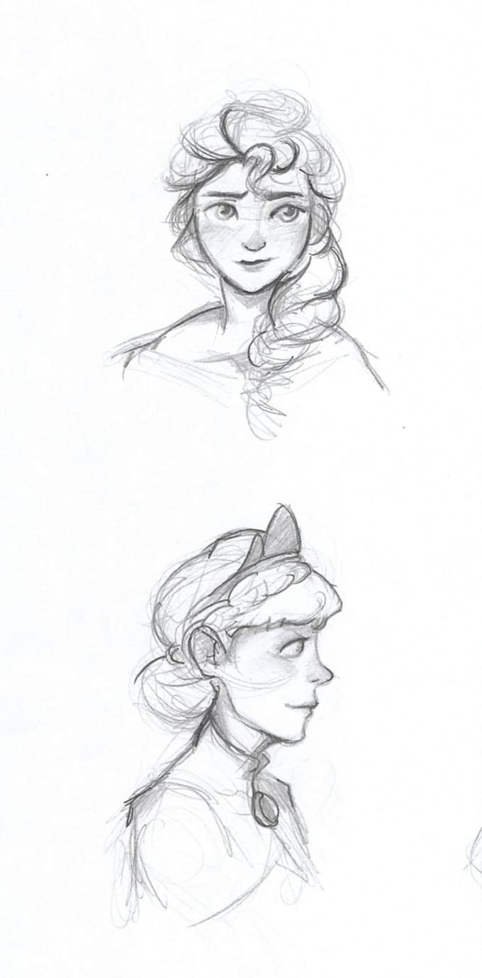 Create disney sketch for you by Marmichi Fiverr
