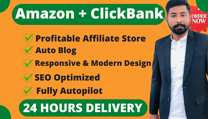 build amazon affiliate autopilot website with clickbank  autoblog