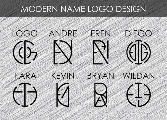 Design a modern minimalist name logo by Dasss15 Fiverr