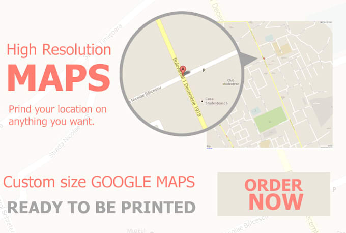 Create a huge custom map ready for print by Webmonkey | Fiverr