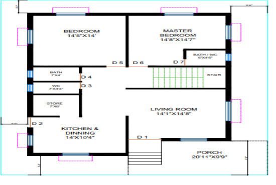 Draw floor plan as per your requirement in 2d within 12 hrs by