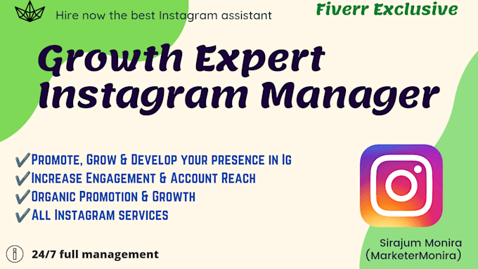 be your growth expert instagram manager