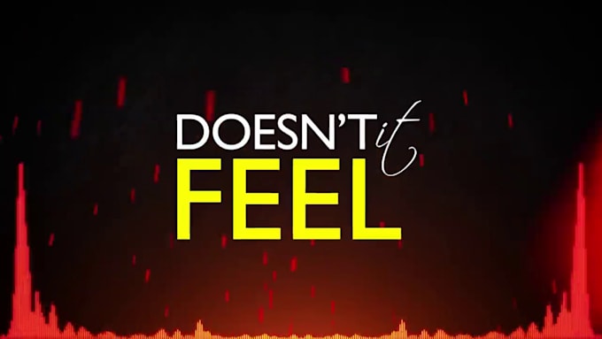 make professional animated lyric music video