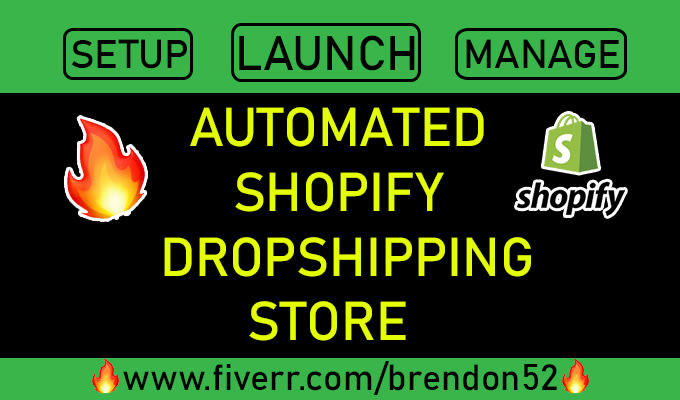 setup, launch and manage shopify dropshipping store
