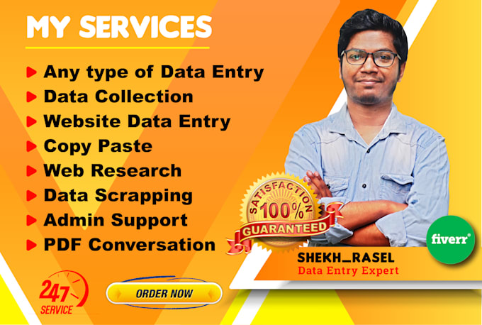 be your virtual assistant of any data entry, copy paste, web research, typing