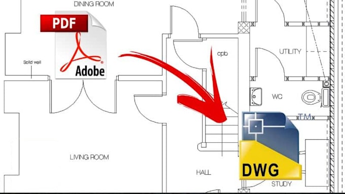 convert your project from pdf to dwg