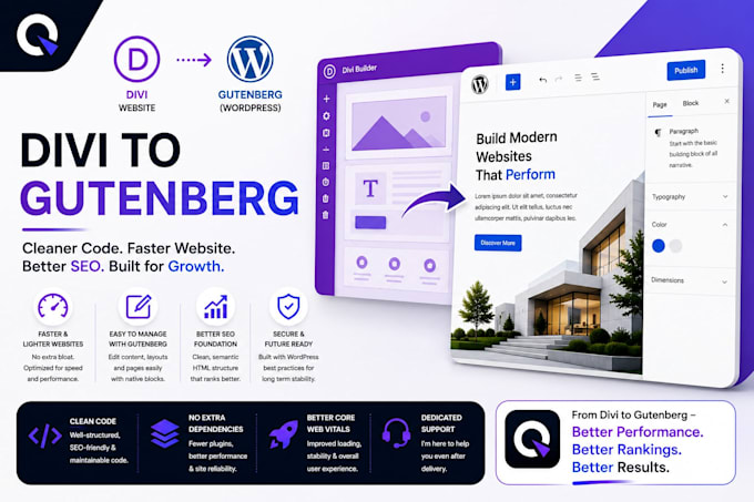 convert divi build website to generatepress