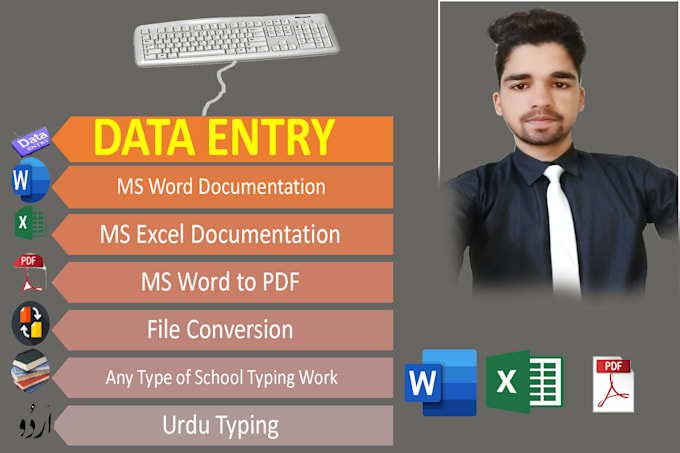 Do any type of data entry work in ms word etc by Attari1122 | Fiverr